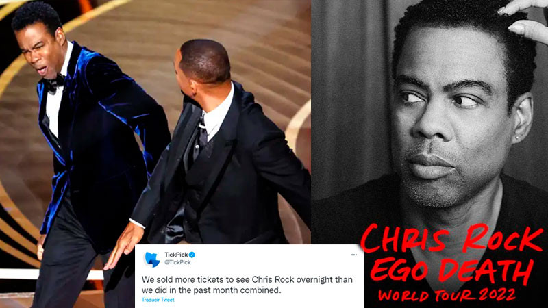 Tour de comedia de Chris Rock vende más boletos luego de golpe de Will Smith 