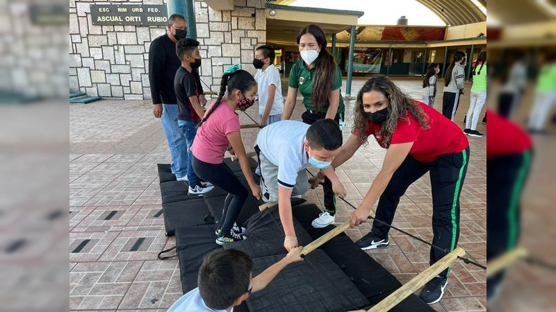 Secretaria de Educación del Estado inicia actividades del mes con un circuito recreativo 