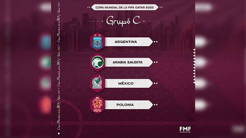Selección Mexicana queda en grupo C de Qatar 2022; jugará contra Argentina, Arabia Saudita y Polonia
