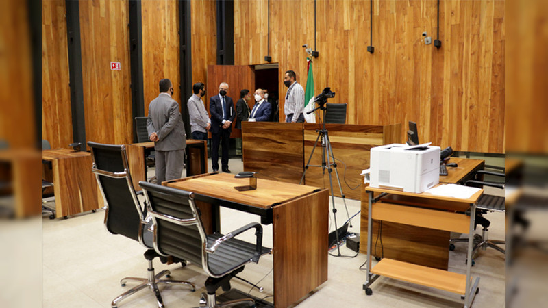 Constata Jorge Reséndiz García condiciones de juzgados penales de Morelia