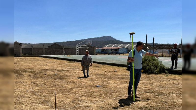 SCOP inicia construcción de Centro Integral de Desarrollo Deportivo y Social en Arantepacua 