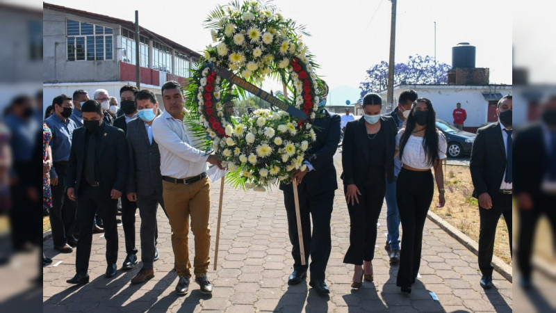 Conmemora Pátzcuaro 103 Aniversario Luctuoso de Emiliano Zapata en Tzentzénguaro 