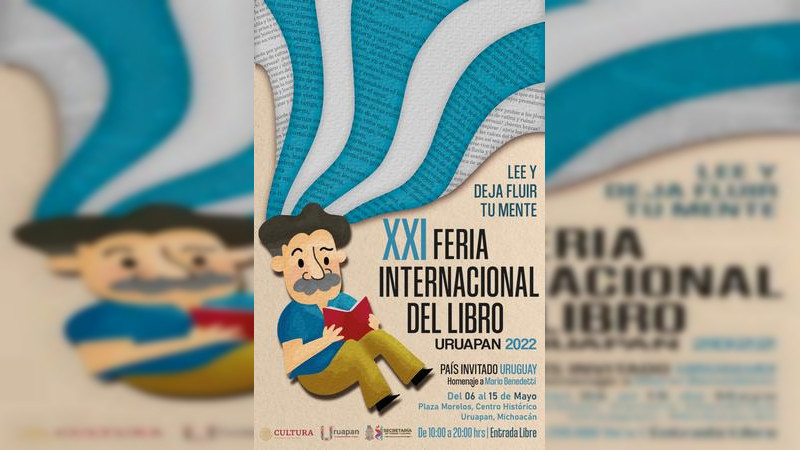 Listo el cartel de la Feria Internacional del Libro en Uruapan 2022 