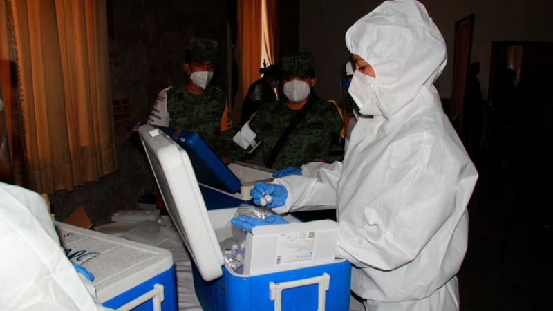 En 21 zona militar de Morelia aplicarán vacuna contra Covid-19 este miércoles, de 18 años en adelante 