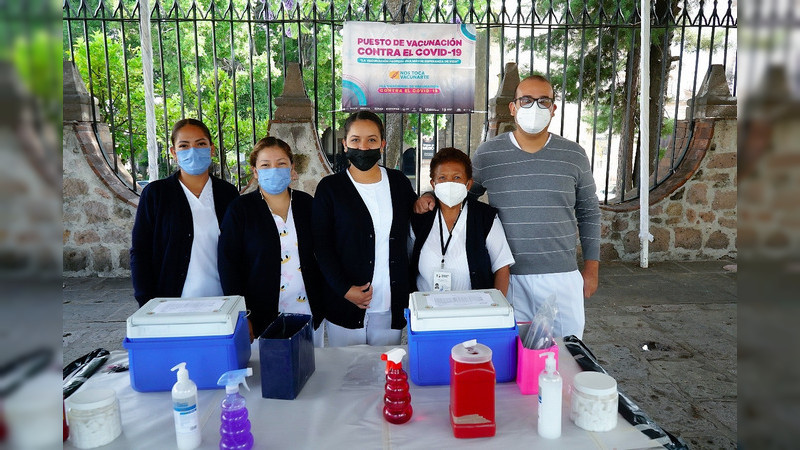 Todo el mes de abril se vacunara contra COVID-19 en el centro de salud de Morelia  