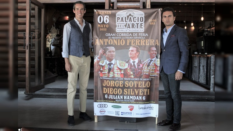 Viene Antonio Ferrera a Morelia, alternará con diego Silveti y Jorge Sotelo  