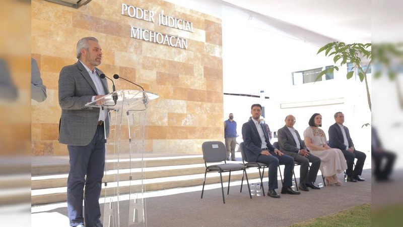 Alfredo Ramírez Bedolla inaugura Ciudad Judicial en Sahuayo, Michoacán 