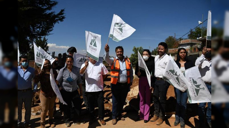 Alcalde de Pátzcuaro Julio Arreola autoriza arranque de obra por más de 2.5 millones de pesos  