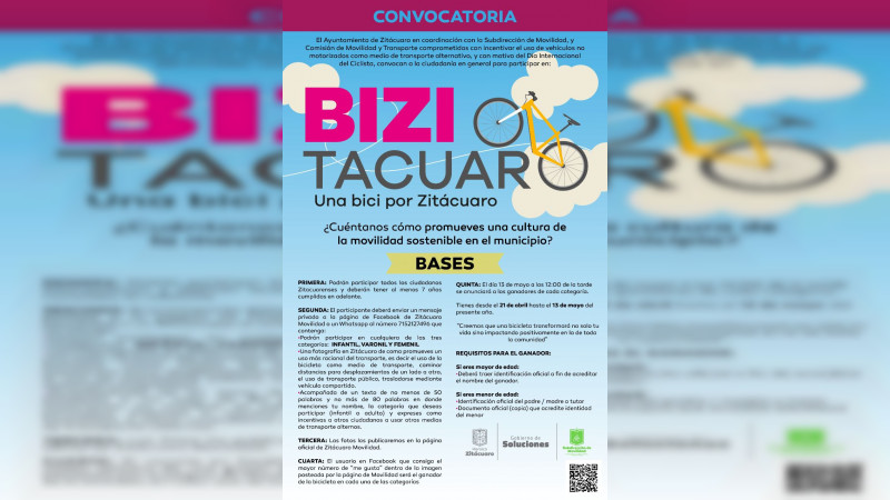 Concurso BiZitácuaro, promueve uso responsable del transporte público  