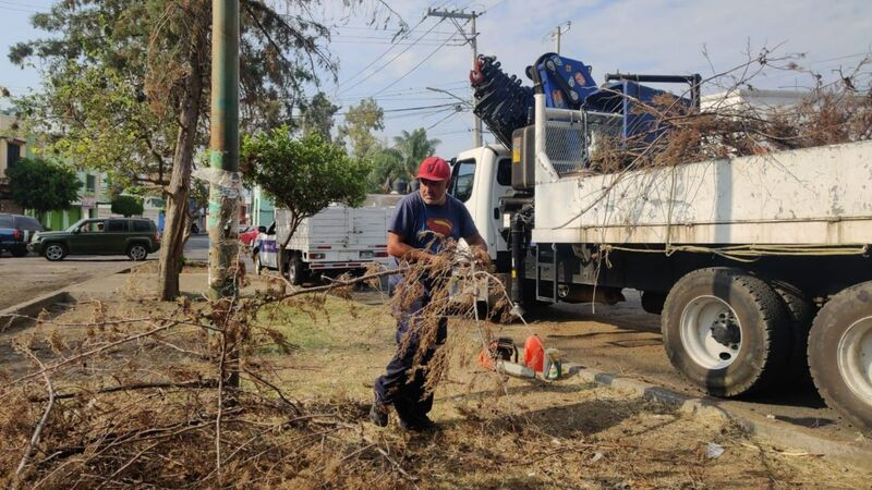 Con limpieza integral, Gobierno Municipal saca brillo a las colonias: Adolfo López Mateos y Lomas del Mayoral 