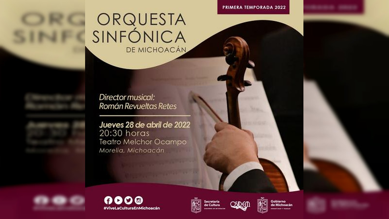Regresan los conciertos de la OSIDEM con interpretaciones de Paul Hindemith y Franz Schubert 