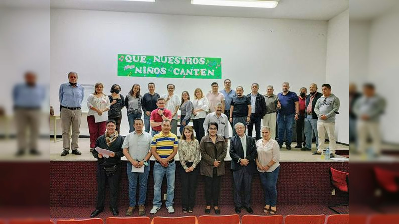 Secretaria de Educación del Estado de Michoacán imparte el taller "Que nuestros niños y niñas canten" 