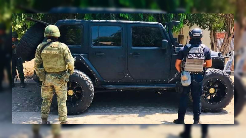 Comando rescata camioneta del “Chaparrito”, operador del crimen detenido el lunes en Tierra Caliente 
