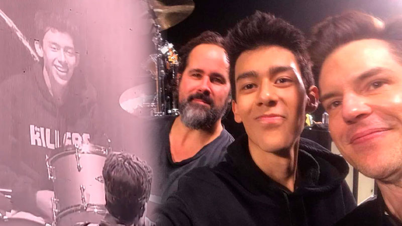 Joven mexicano toca la batería con The Killers durante concierto en CDMX 