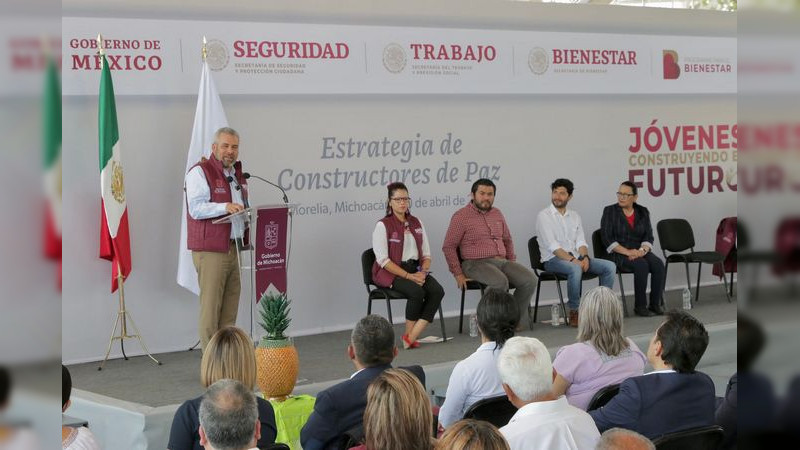 Bedolla y federación arrancan estrategia nacional “Constructores de Paz” en Michoacán 