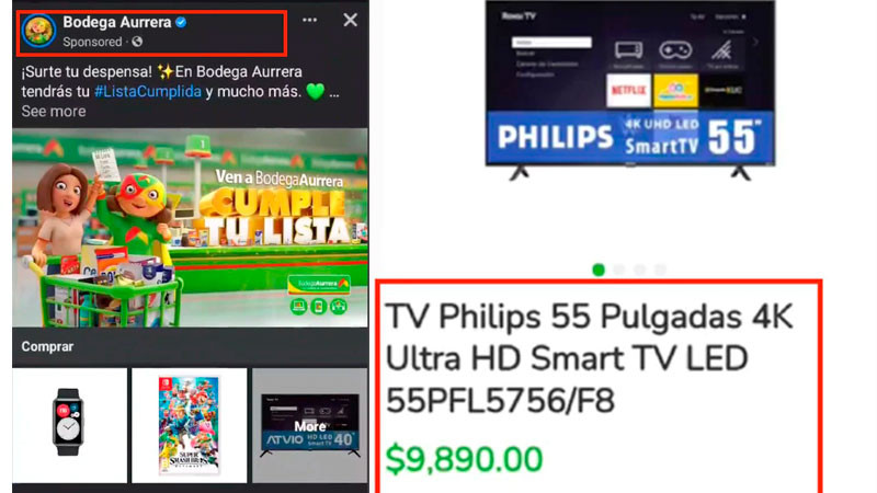 Exhiben a Bodega Aurrerá por mentir en publicidad; oferta TV en 5 mil pesos y la vende al doble