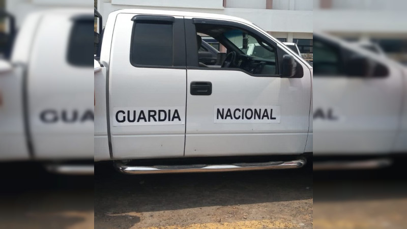 Aseguran patrulla clonada de la Guardia Nacional, mientras circulaba en Uruapan 