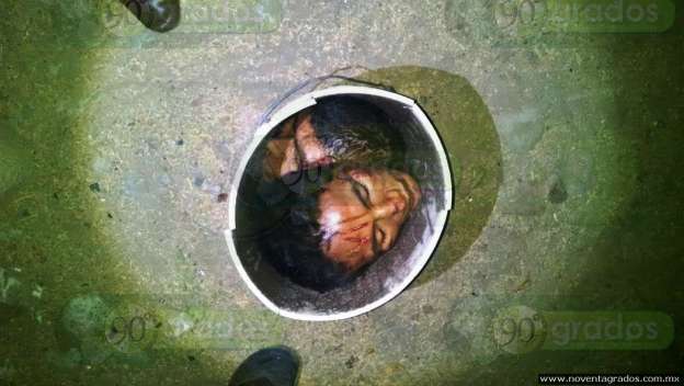 Michoacán: Abandonan cabezas humanas con narcomensaje en Gabriel Zamora - Foto 1 