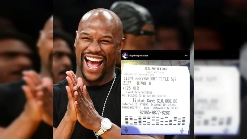 Floyd Mayweather ganó más de 50 mil dólares al apostar contra "El Canelo"