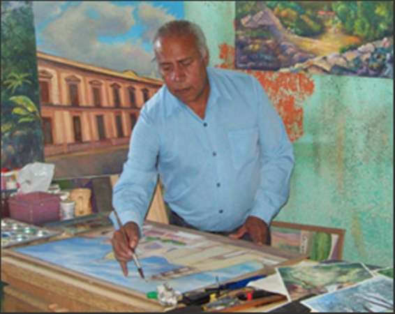 Inaugura exposición acuarelista José Magaña en el Ex convento de Tiripetío - Foto 0 