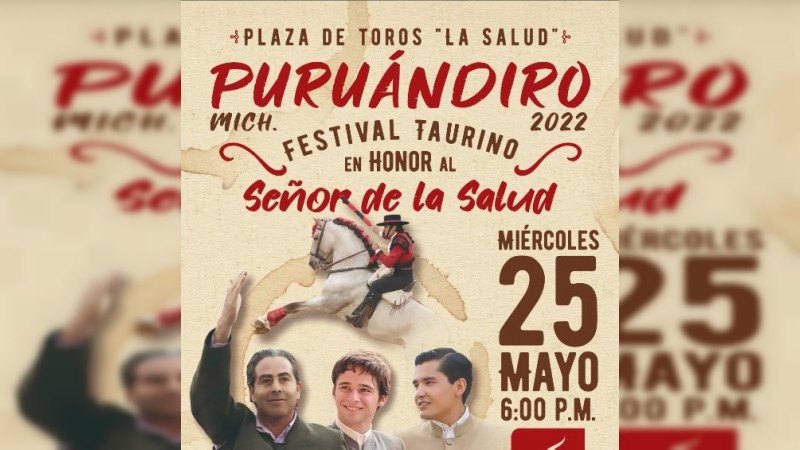 Danza del Paloteo, festival taurino y muestra gastronómica en las Fiestas Patronales de Puruándiro