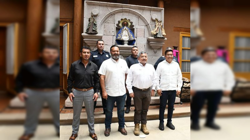 Se coordina Pátzcuaro con SSP del Estado de Michoacán y Municipios  