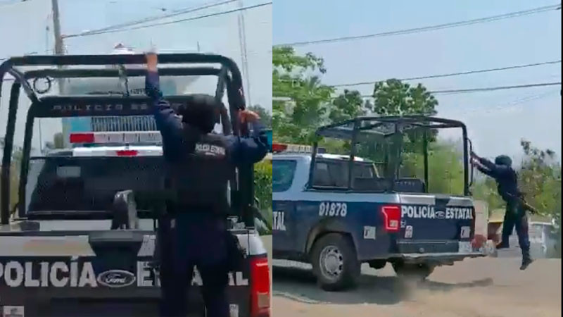Cae policía de una patrulla en movimiento cuando trasladaban a presunto homicida en Oaxaca 