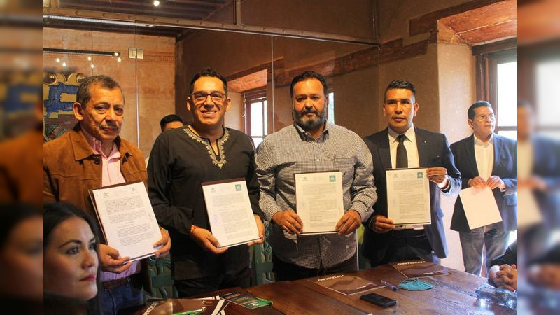 Firman Convenio de Colaboración  Ayuntamiento de Pátzcuaro y CONALEP  