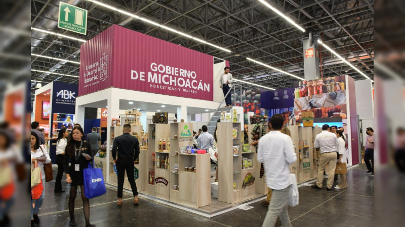 Lanzamientos de productos michoacanos, en Expo Antad & Alimentaria 2022