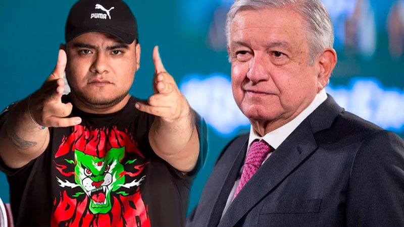Aczino le ofrece "paro" a AMLO para defenderlo y rapear contra Eminem 