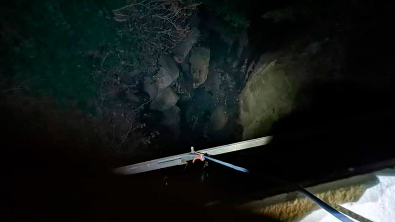 Cae hombre de El Puente de Fierro en Zitácuaro, Michoacán