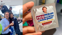 Candidato a presidencia en Colombia, reparte condones para llegar a los jóvenes