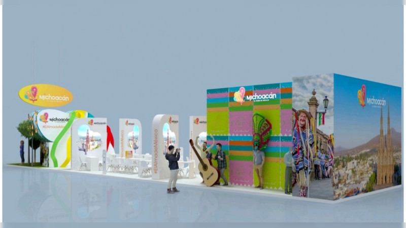 Multisensorial, el estand de Michoacán en Tianguis Turístico 2022