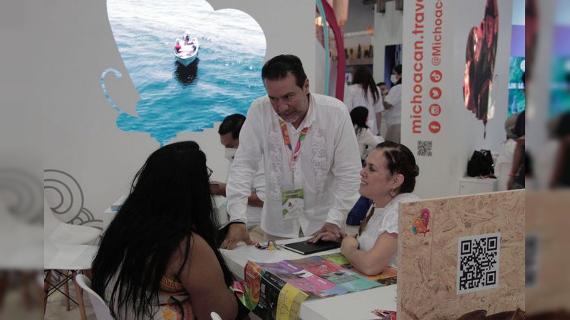 Actividades en Pabellón Michoacano dan inicio en el Tianguis Turístico de México 