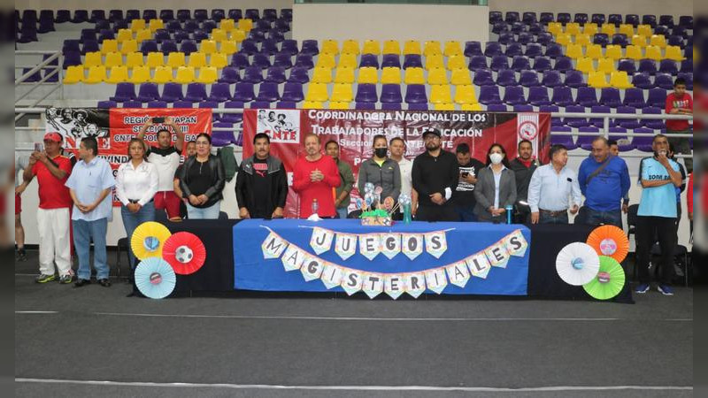 Inauguran Juegos Magisteriales de la Región Uruapan 2022