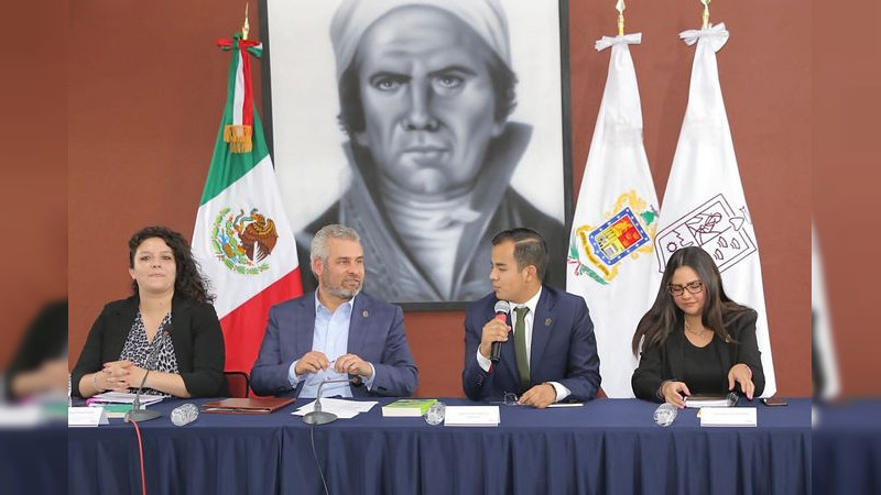 Bedolla promueve agenda de desarrollo con jóvenes michoacanos