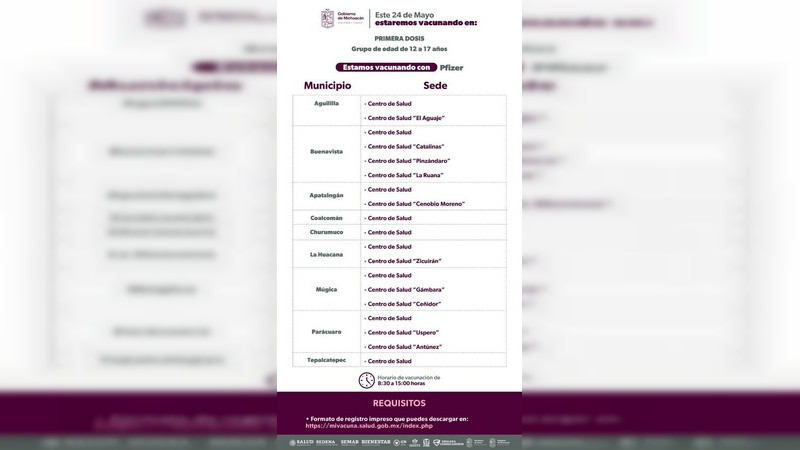 SSM aplica dosis anti COVID-19 a menores de 12 a 17 años en 9 municipios  
