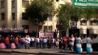 Transportistas cierran el Centro Histórico de la CDMX: Exigen aumento de $3 pesos a la tarifa