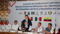 Realiza Ayuntamiento de Zitácuaro, acuerdo de hermanamiento con Ecuador y Perú