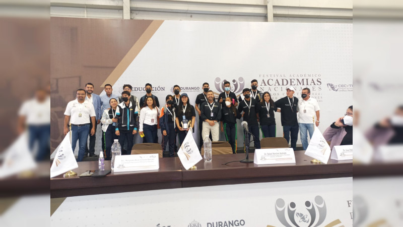 Con siete medallas destacan alumnos del Cecytem en Festival Nacional Académico 