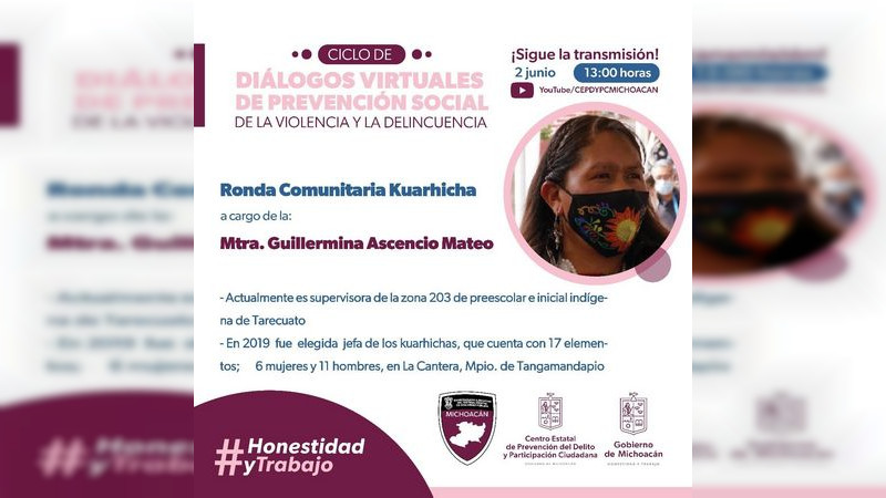  SESESP invita a Diálogo virtual “Ronda Comunitaria Kuarhicha” 