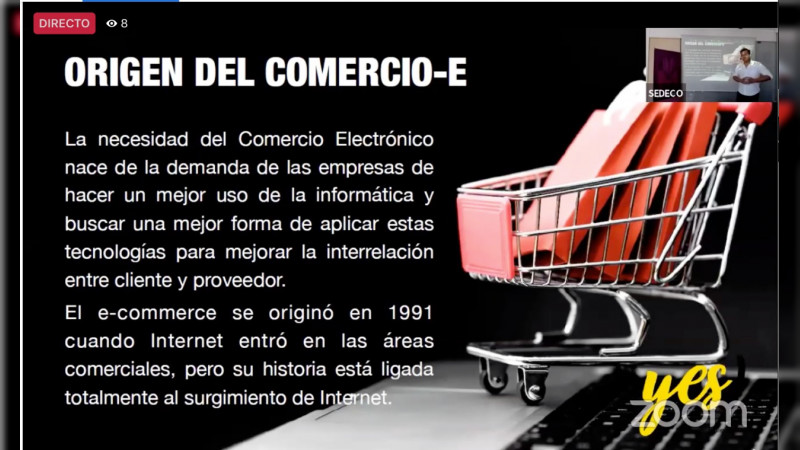 Capacita Sedeco a MiPyMEs para aprovechar ventajas del comercio en línea