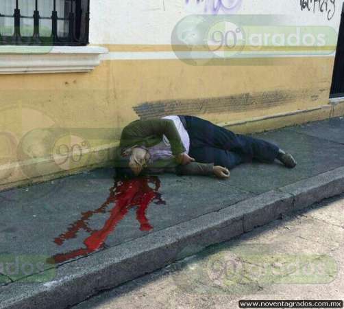 Lo ejecutan en pleno centro de Morelia, Michoacán - Foto 1 