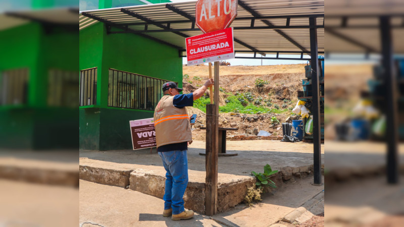 En Uruapan, por gestiones de Nacho Campos, se retiran sellos de clausura en el basurero municipal 