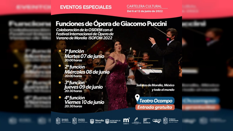 Participa OSIDEM en el International Summer Opera Festival Of Morelia 