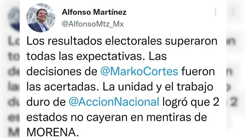 Los triunfos de la alianza no son solo del PAN, son un esfuerzo conjunto: PRD a Alfonso Martínez
