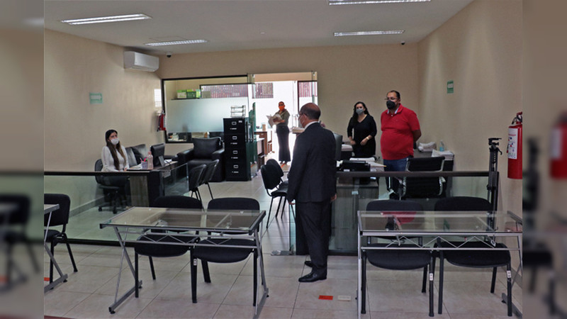 Magistrado presidente continúa con programa para mejorar las instalaciones y condiciones de trabajo del Poder Judicial de Michoacán