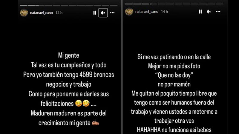 Natanael Cano exige a sus fans no le pidan fotos en la calle: “Me quitan el tiempo libre que tengo”