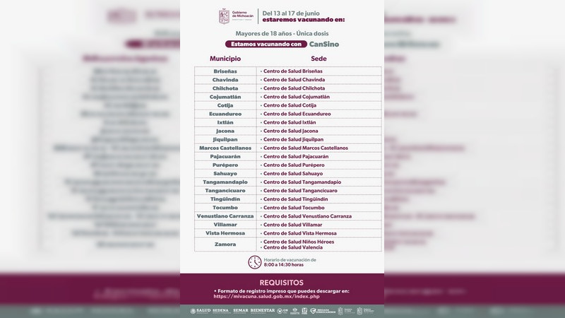 Exhorta SSM a población rezagada a vacunarse contra el COVID-19