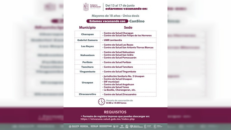 Exhorta SSM a población rezagada a vacunarse contra el COVID-19